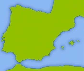 Mapa oblasti Baleárské ostrovy