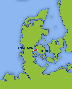 Mapa trasy Fynshavn - Böjden