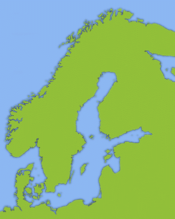 Mapa oblasti Estonsko