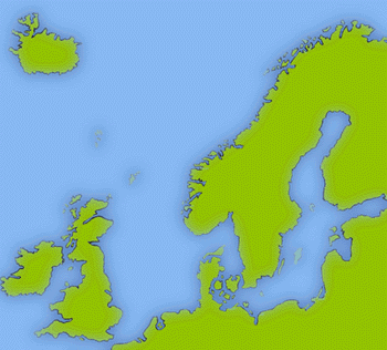 Mapa oblasti Norsko